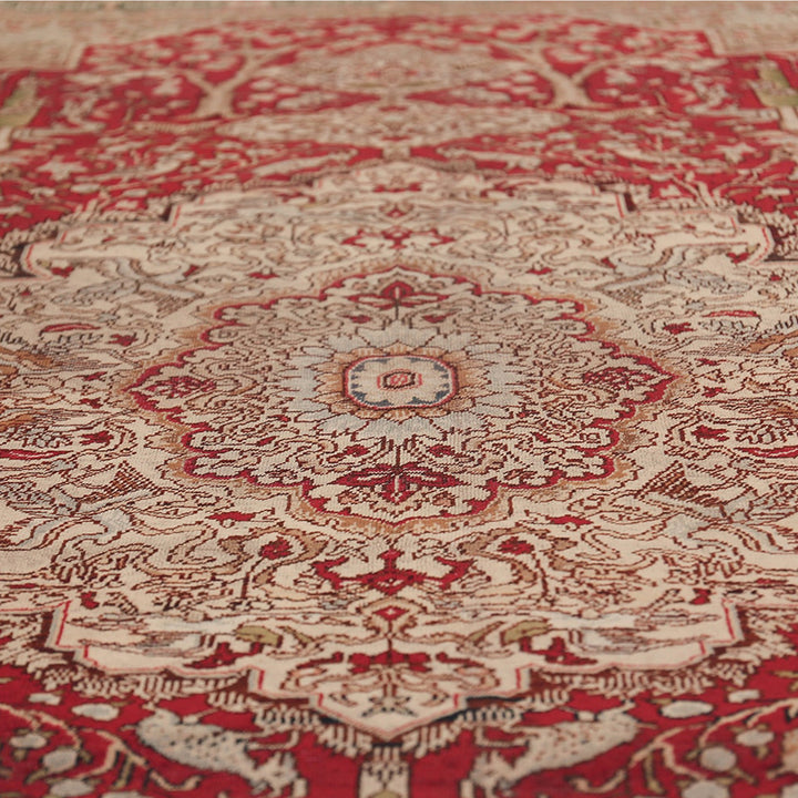 Red Antique Traditional Turkish Keysari Rug - 6'2" x 8'8"