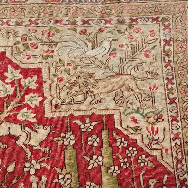 Red Antique Traditional Turkish Keysari Rug - 6'2" x 8'8"