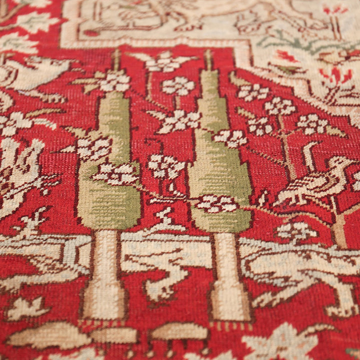 Red Antique Traditional Turkish Keysari Rug - 6'2" x 8'8"