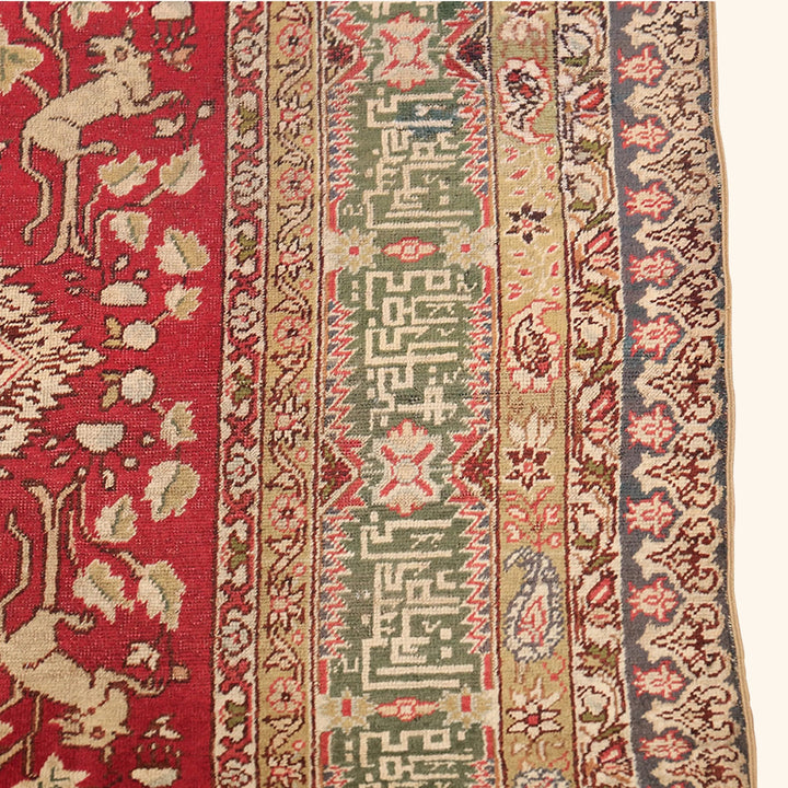 Red Antique Traditional Turkish Keysari Rug - 6'2" x 8'8"