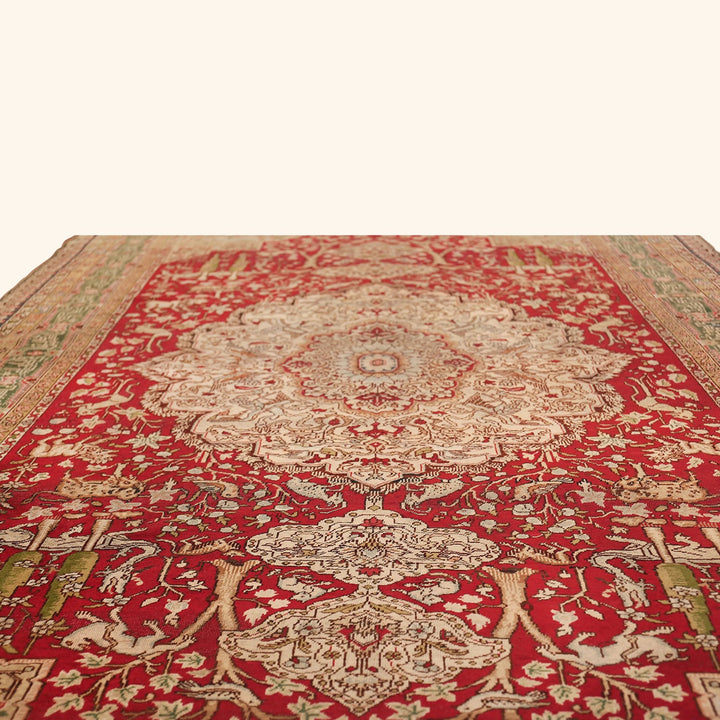 Red Antique Traditional Turkish Keysari Rug - 6'2" x 8'8"