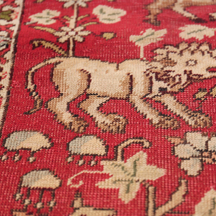 Red Antique Traditional Turkish Keysari Rug - 6'2" x 8'8"