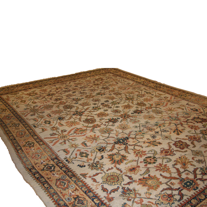 Brown Antique Traditional Persian Sultanabad Rug - 8'7" x 11'7"