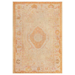 Gold Antique Traditional Turkish Oushak Rug - 8'5" x 12'5"