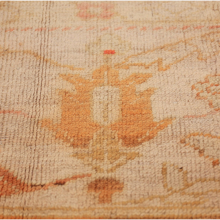 Gold Antique Traditional Turkish Oushak Rug - 8'5" x 12'5"