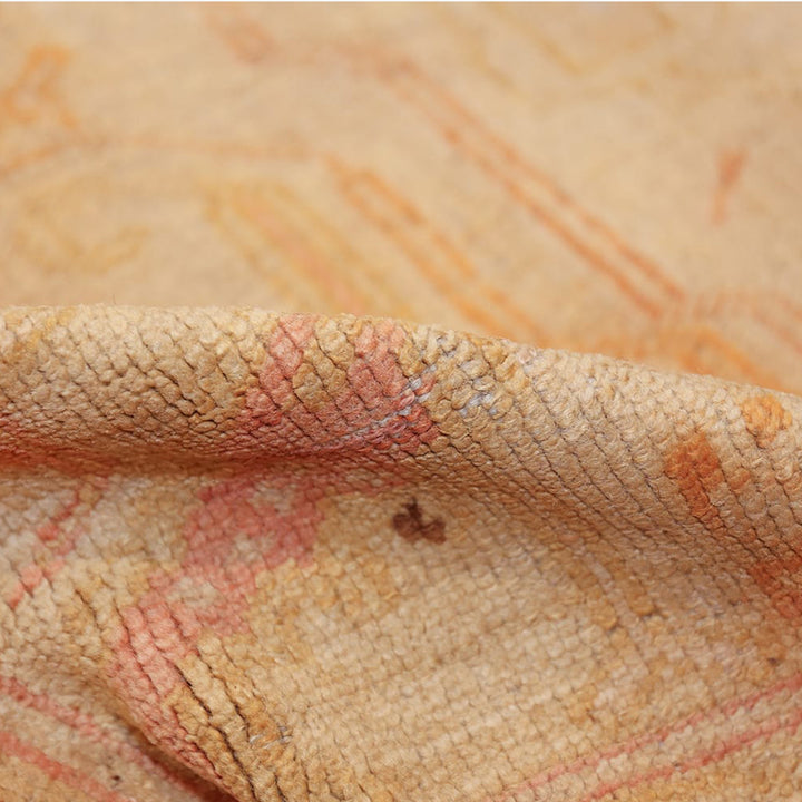 Gold Antique Traditional Turkish Oushak Rug - 8'5" x 12'5"