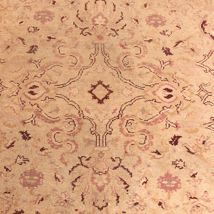 Brown Antique Traditional Indian Amritsar Rug - 11' x 14'