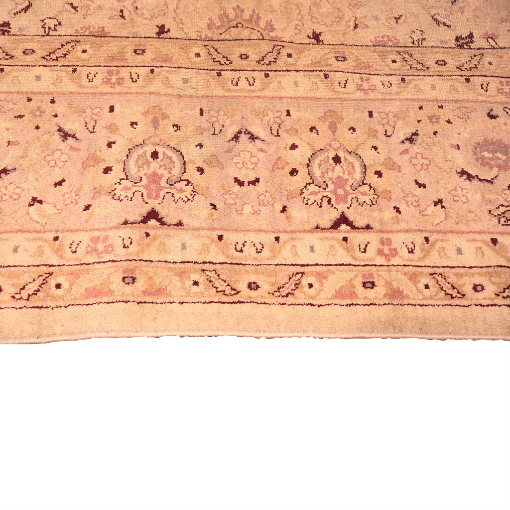 Brown Antique Traditional Indian Amritsar Rug - 11' x 14'