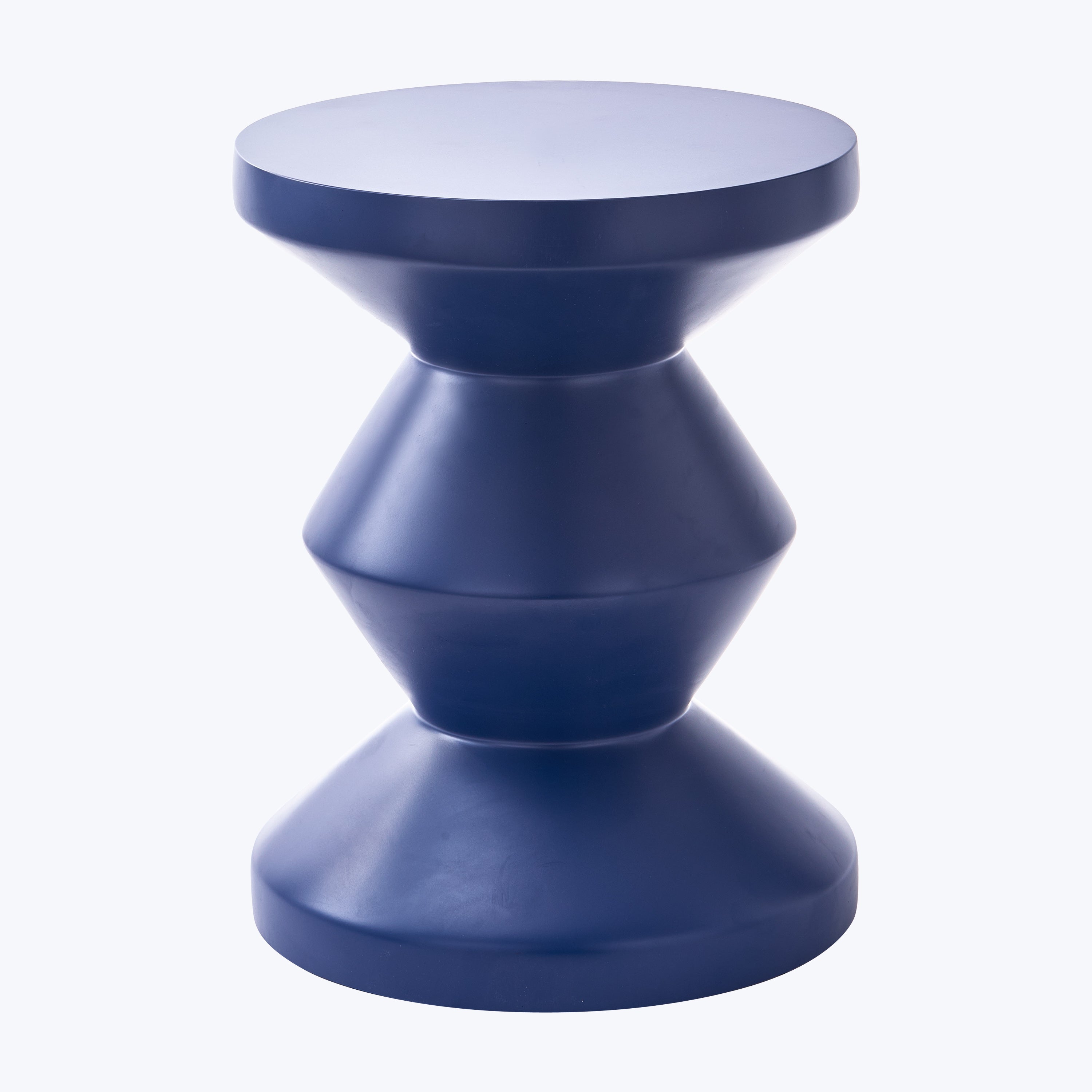 Zig Zag Outdoor Side Table Dark Blue