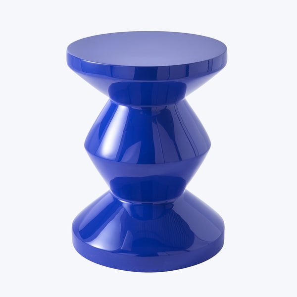 Zig Zag Side Table Dark Blue