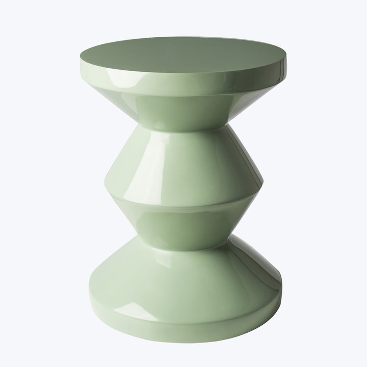 Zig Zag Side Table Olive