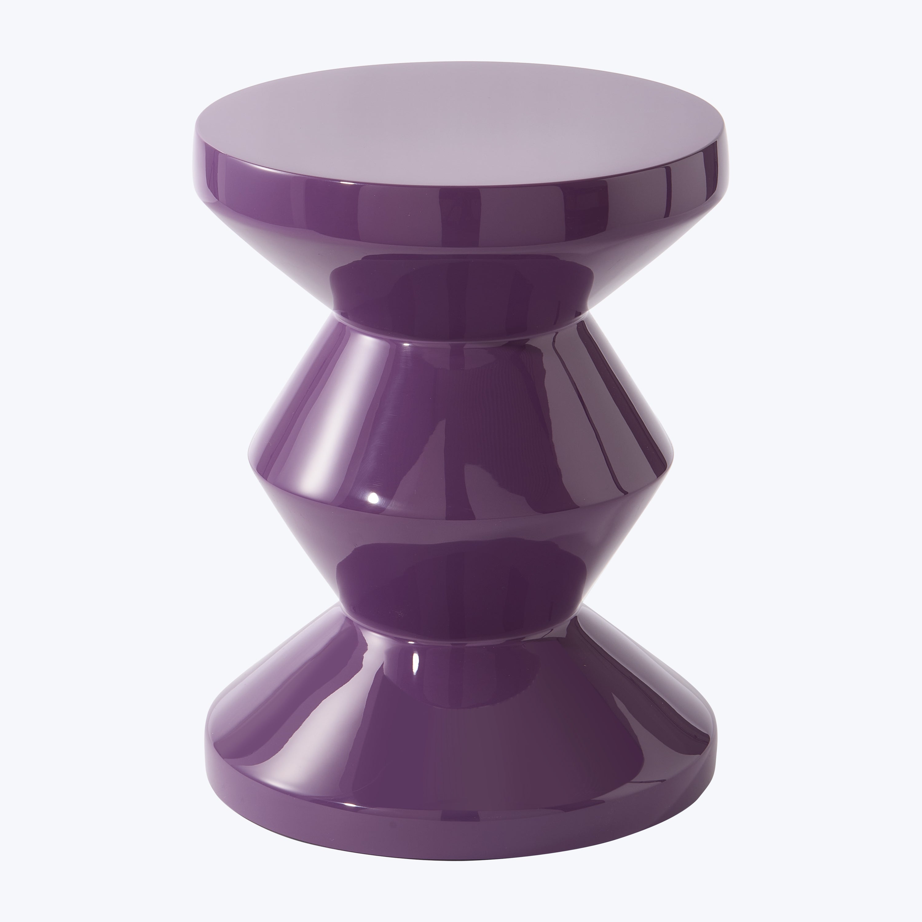 Zig Zag Side Table Dark Purple