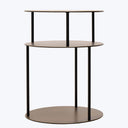 Flatiron Brass Shelving Side Table