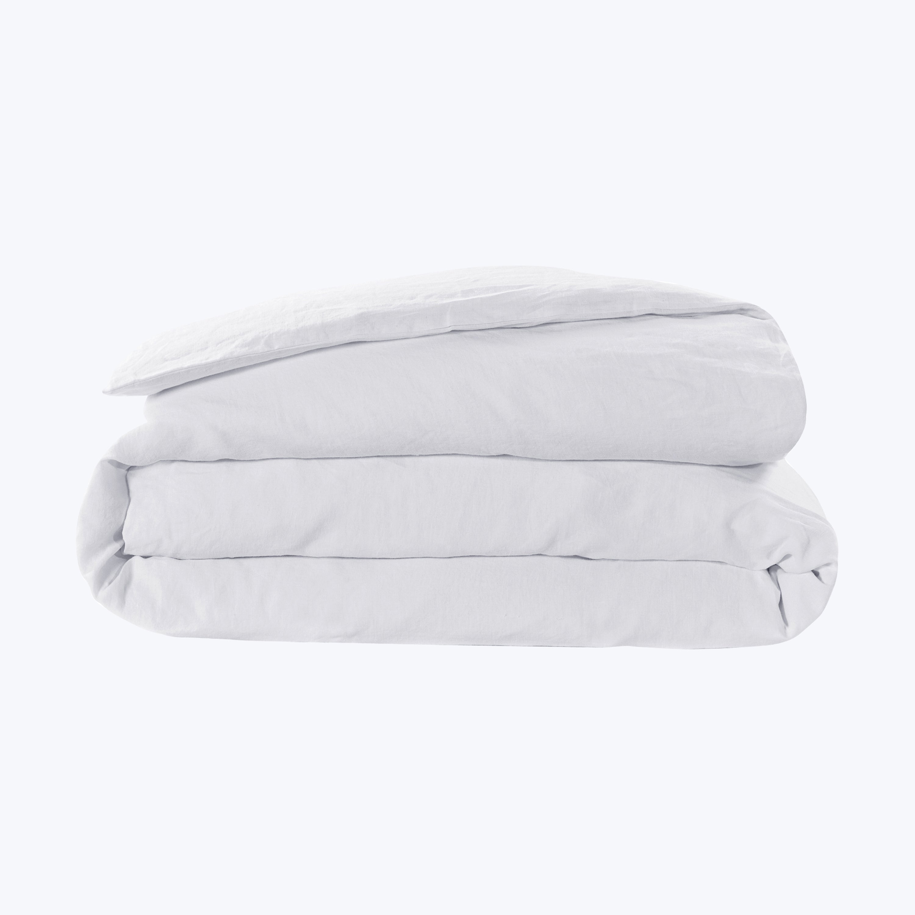 Hemp Linen Duvet Cover White / Queen