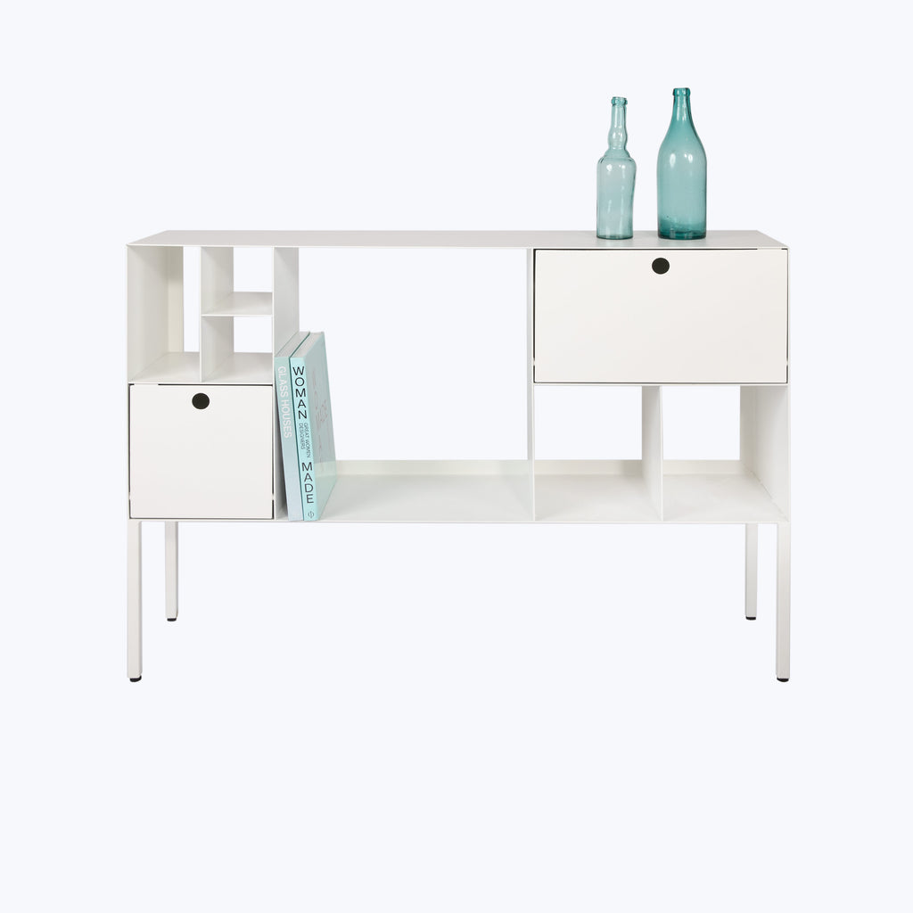 Flatiron Cubic Steel Console