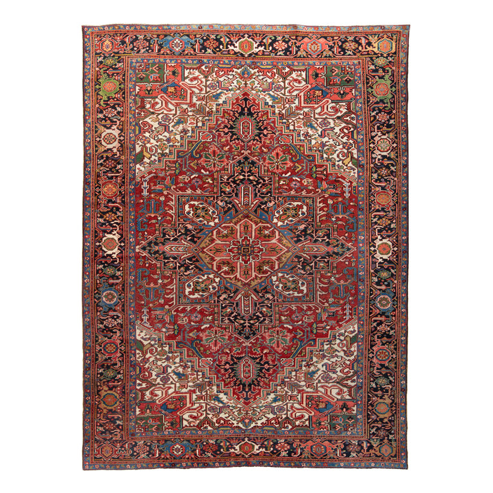 Vintage Traditional Heriz Rug - 8'2" x 11'1"