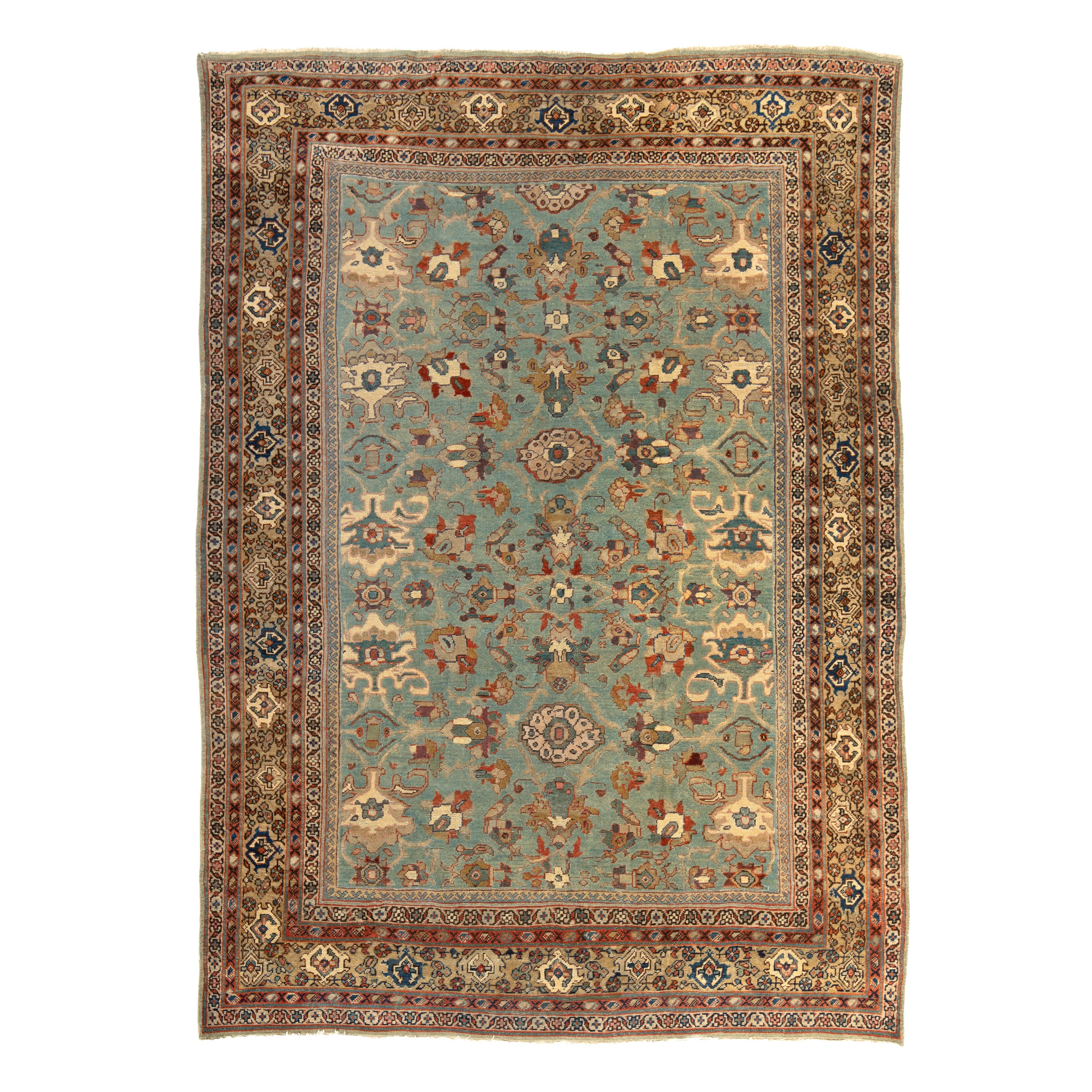 Vintage Traditional Mahal Rug - 6'10" x 9'5"