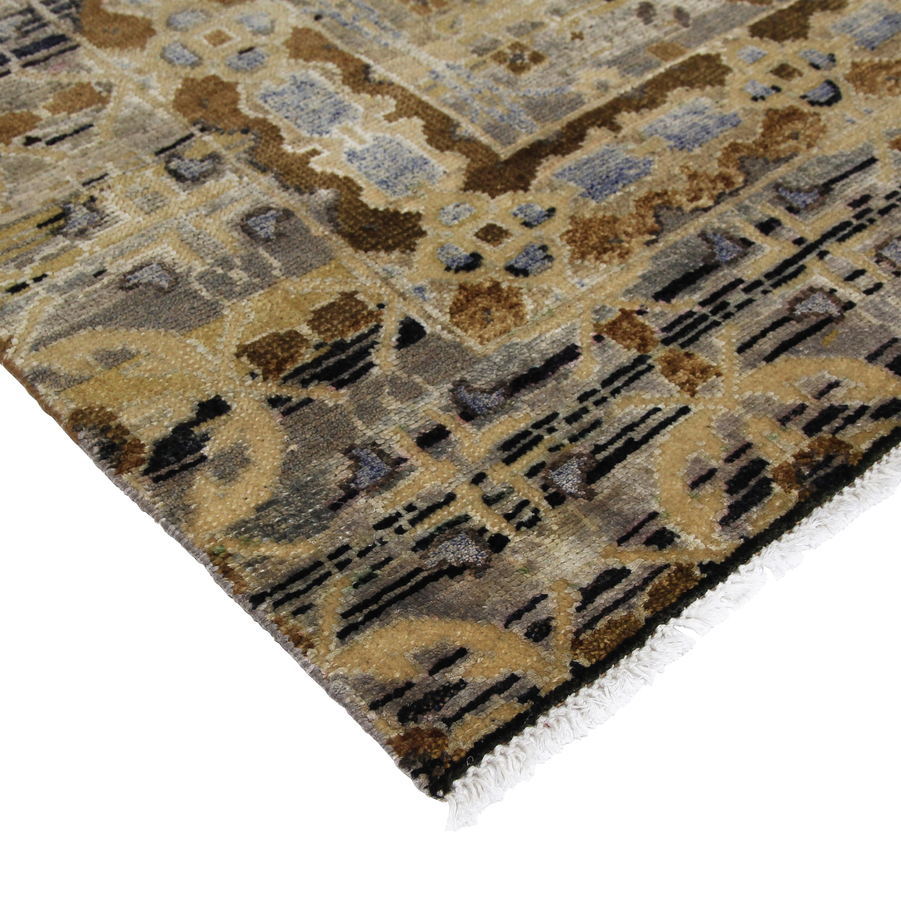 Grey Alchemy Transitional Silk Wool Blend Rug - 7'11" x 10'4"