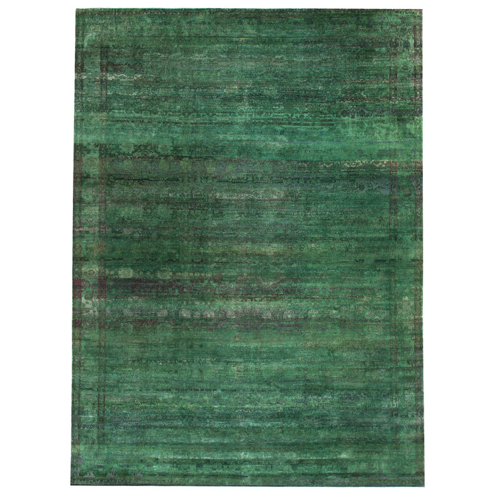 Green Alchemy Transitional Silk Rug - 9'11" x 13'6"