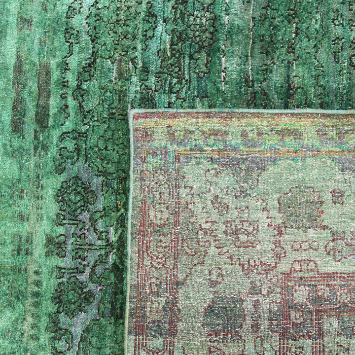 Green Alchemy Transitional Silk Rug - 9'11" x 13'6"