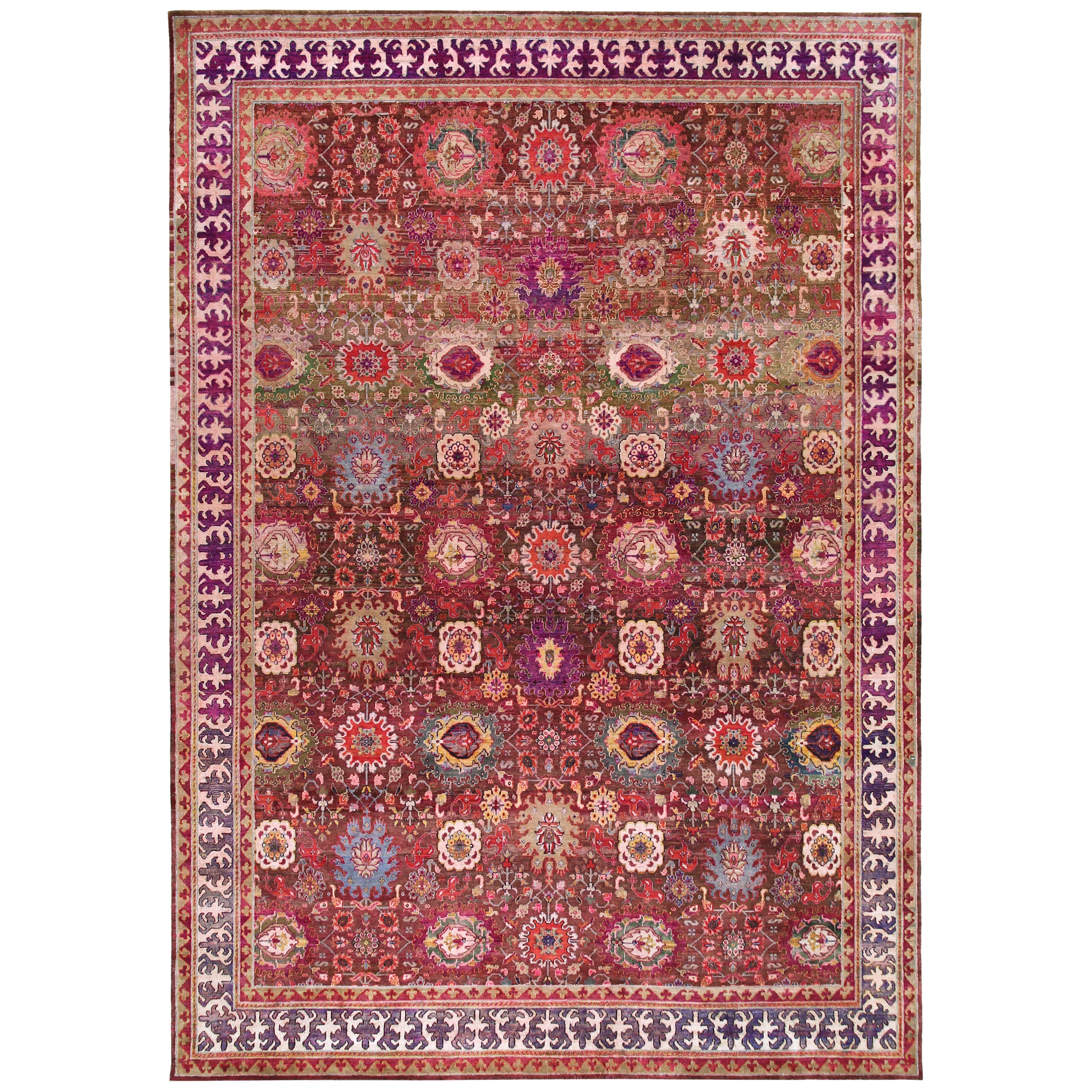 Red Alchemy Transitional Silk Rug - 9'8" x 13'11"