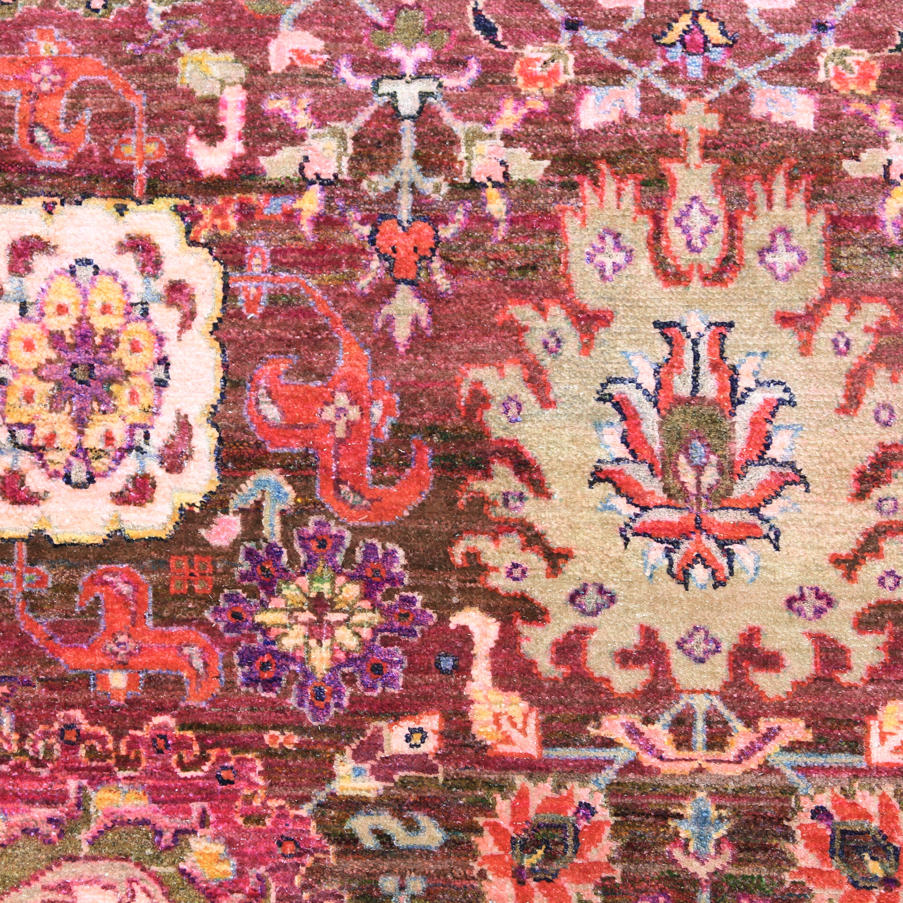 Red Alchemy Transitional Silk Rug - 9'8" x 13'11"