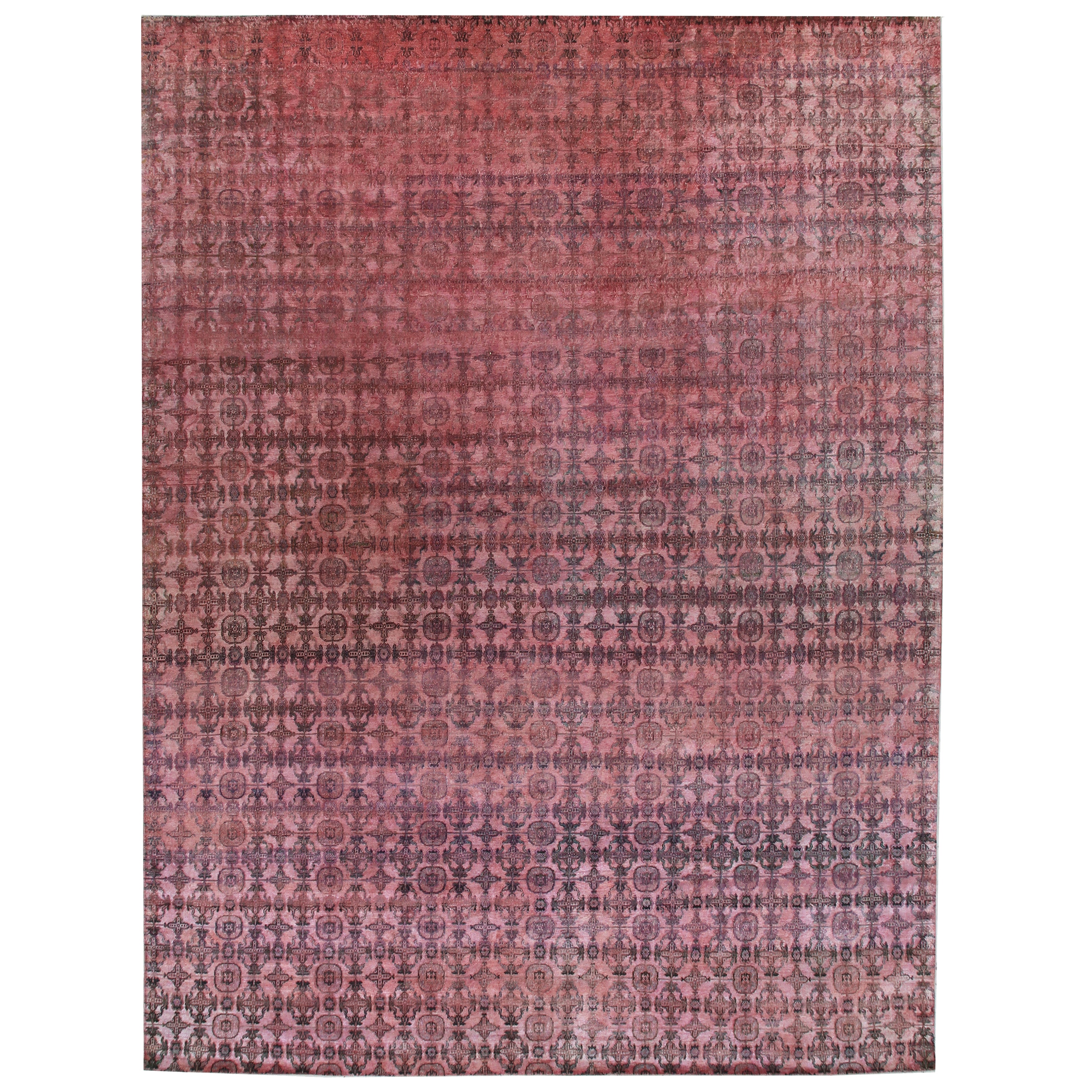 Pink Alchemy Transitional Silk Rug - 11'8" x 15'2"