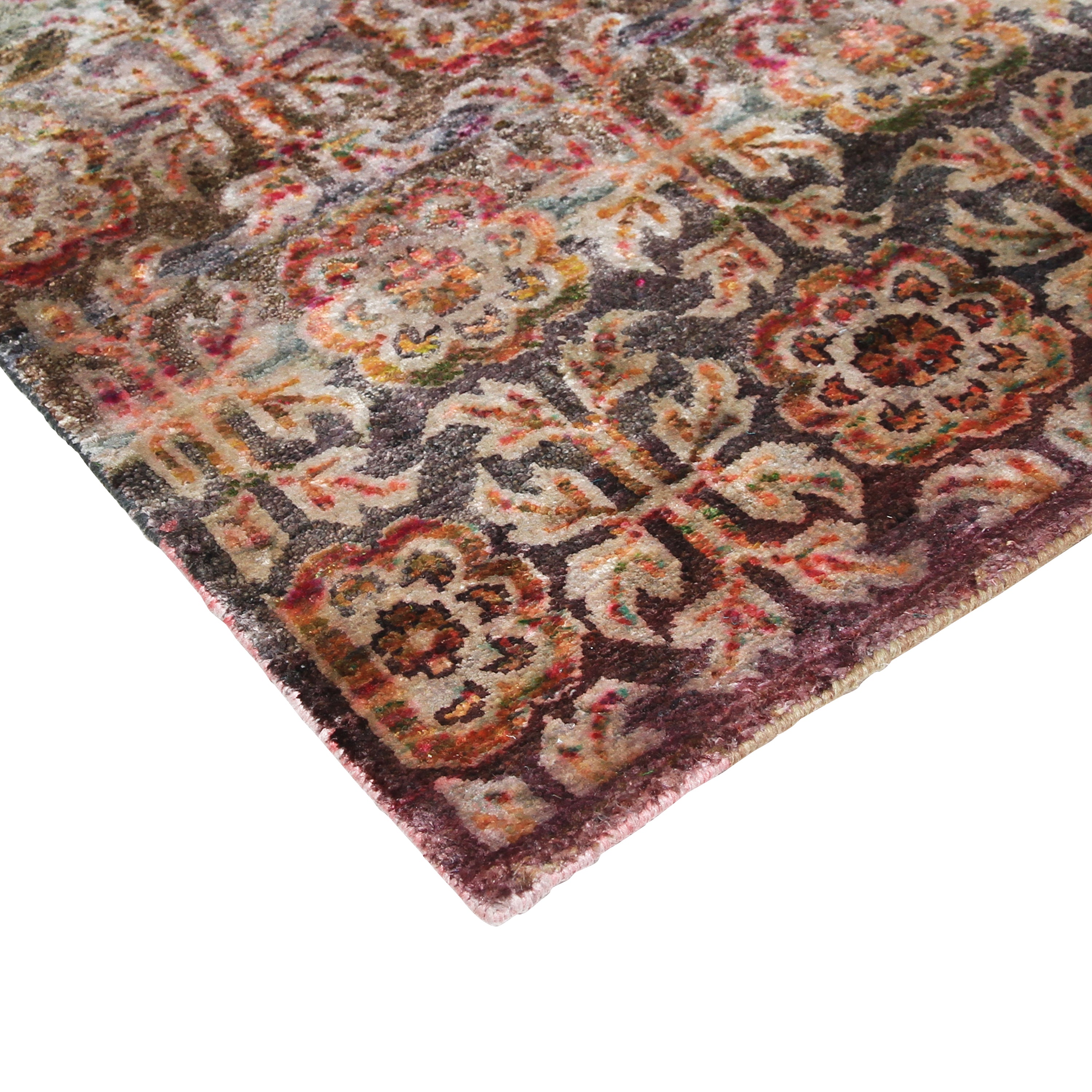 Grey Alchemy Transitional Silk Runner - 3'0" x 18'0"