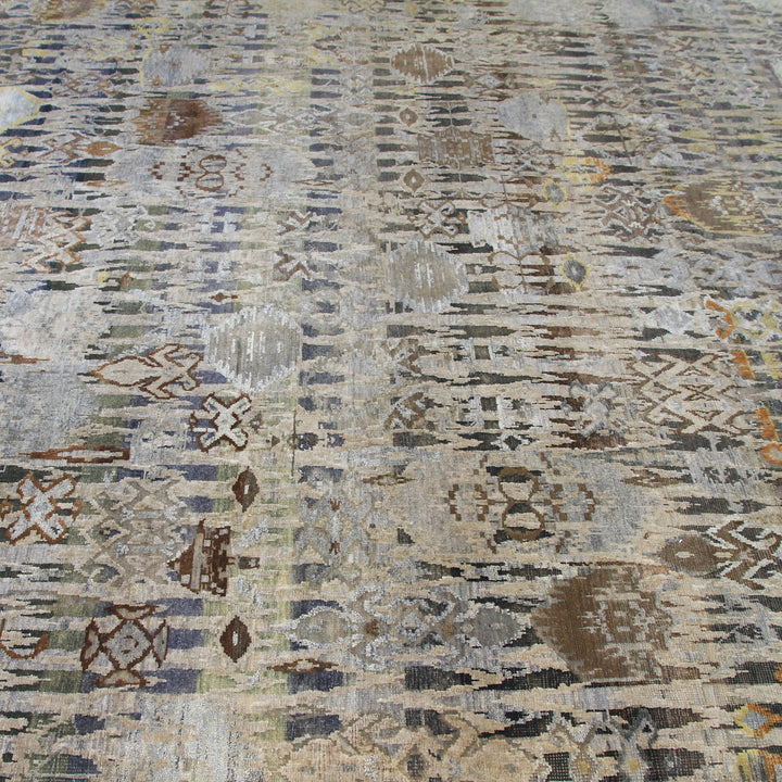Grey Alchemy Transitional Silk Wool Blend Rug - 9'2" x 12'3"