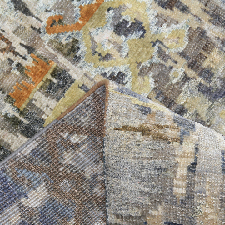 Grey Alchemy Transitional Silk Wool Blend Rug - 9'2" x 12'3"