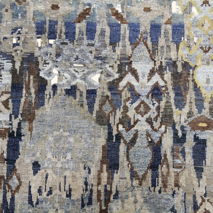 Grey Alchemy Transitional Silk Wool Blend Rug - 9'2" x 12'3"
