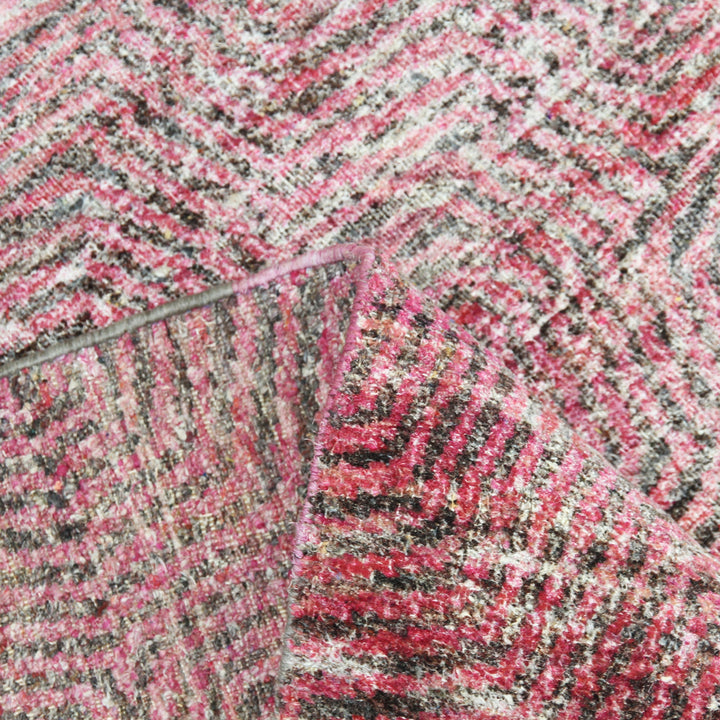 Red Alchemy Transitional Wool Linen Cotton Blend Rug - 7'9" x 10'6"