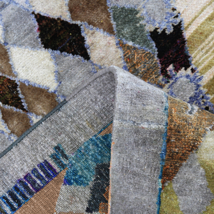 Grey Alchemy Transitional Silk Rug - 9'8" x 13'8"