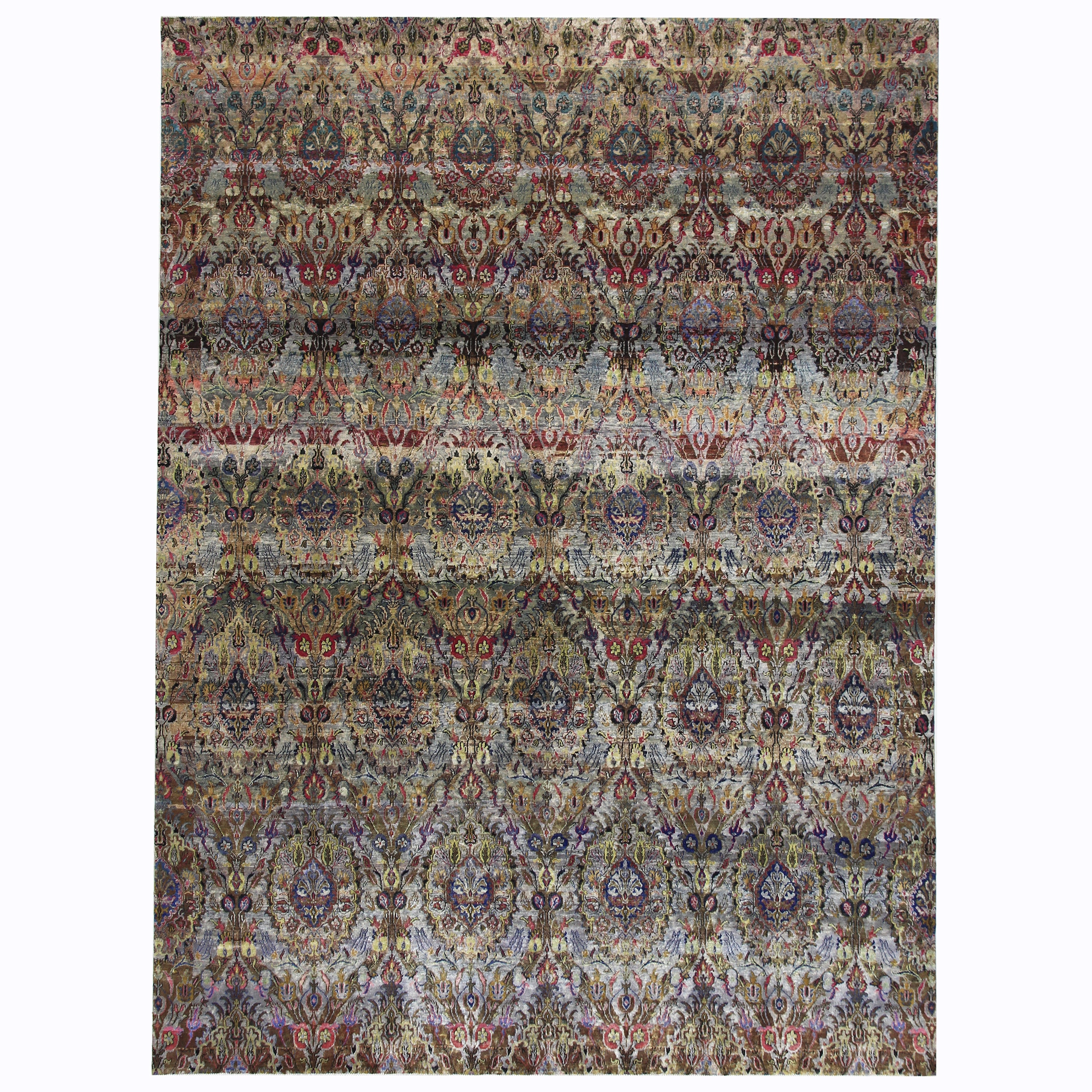 Black Alchemy Transitional Silk Wool Blend Rug - 8'5" x 11'6"