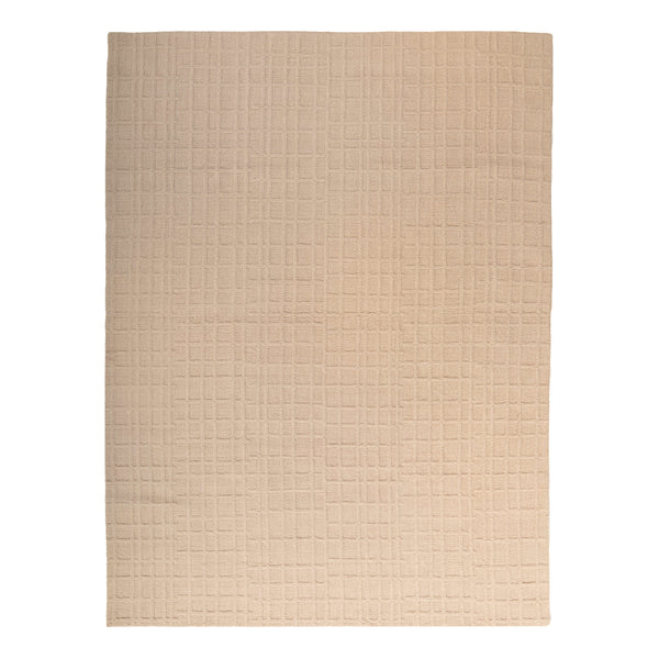 Beige Solid Alpaca Rug - 8' x 10'