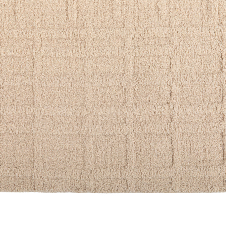 Beige Solid Alpaca Rug - 8' x 10'