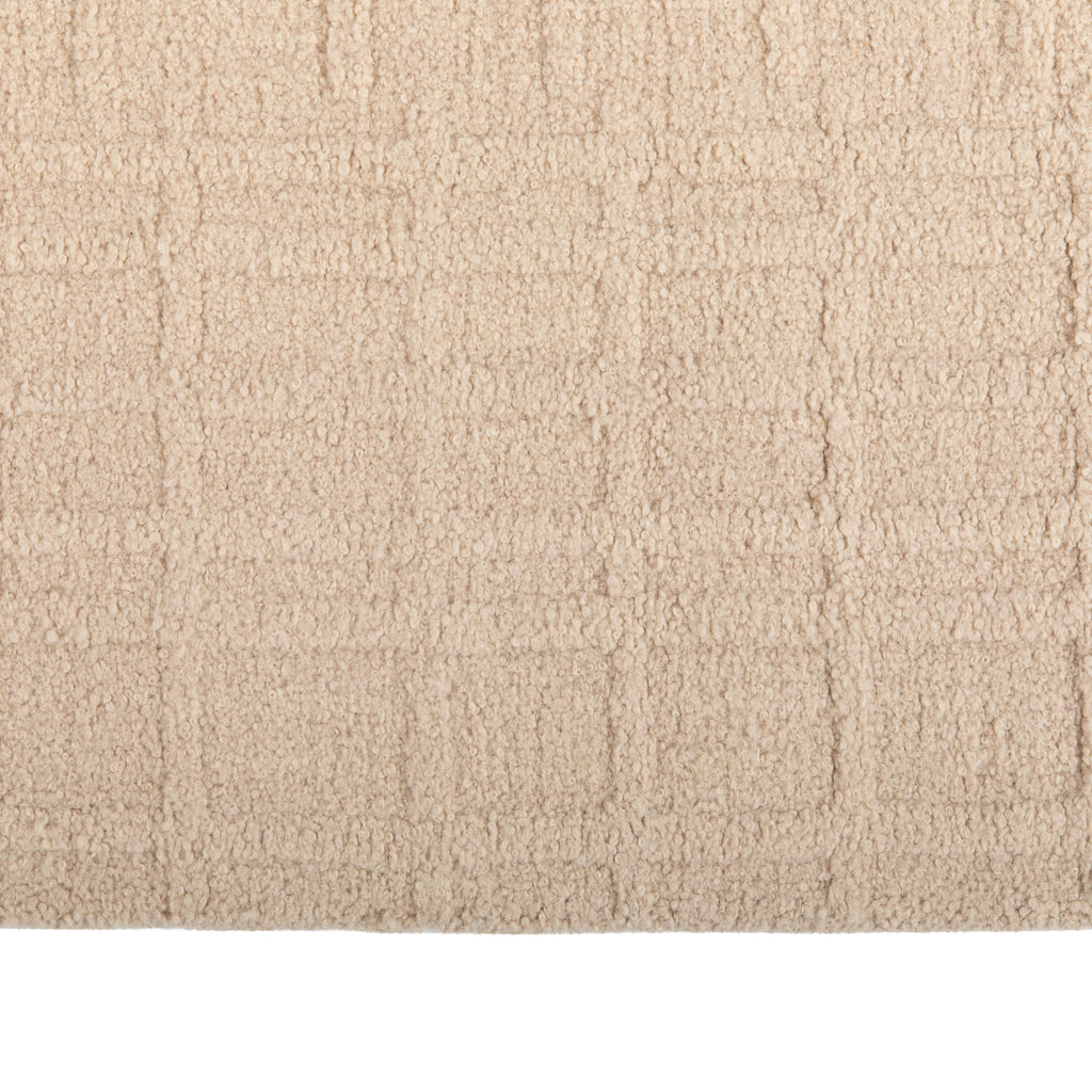 Beige Solid Alpaca Rug - 8' x 10'