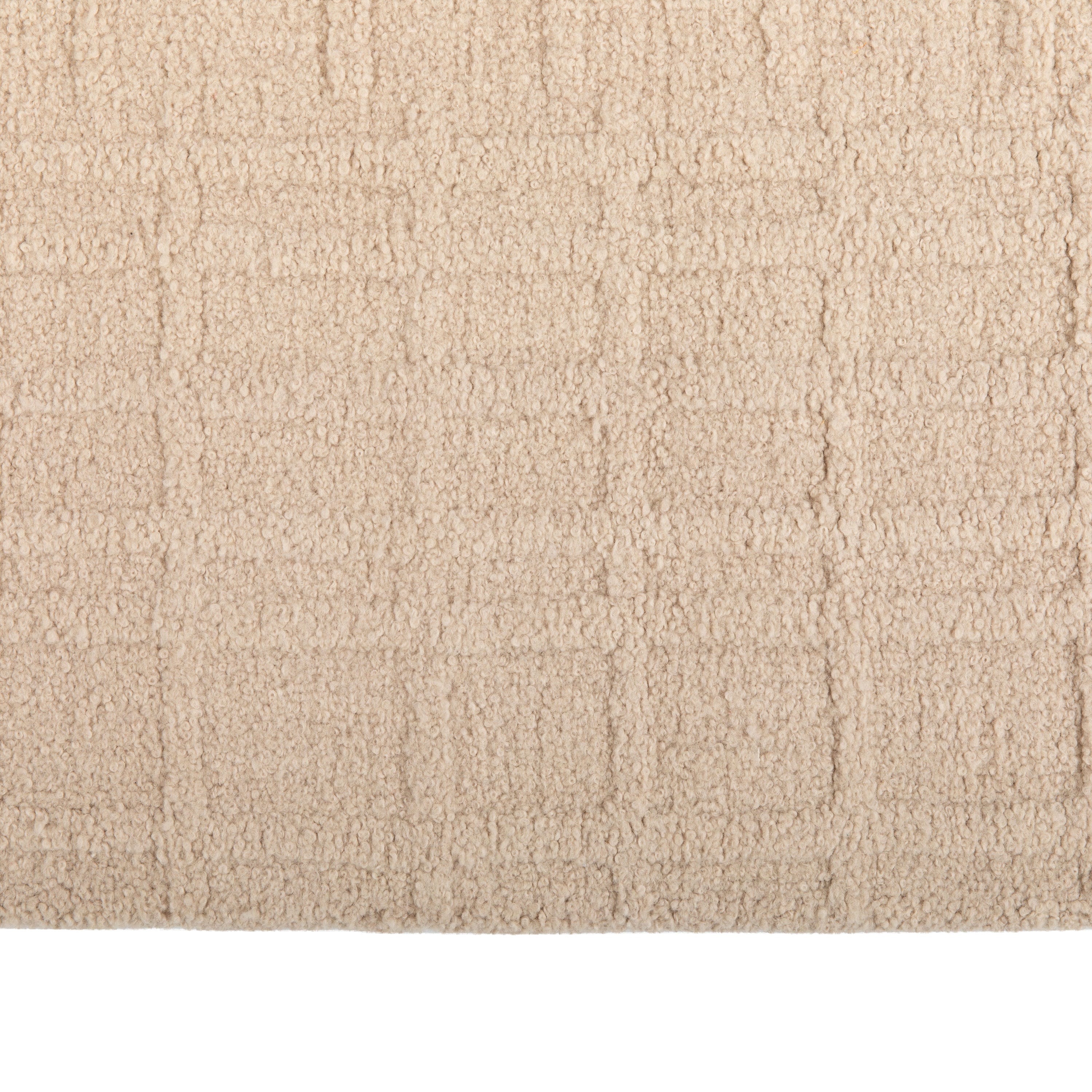 Beige Solid Alpaca Rug - 8' x 10'