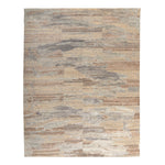 Multicolored Modern Wool Silk Blend Rug - 8' x 10'