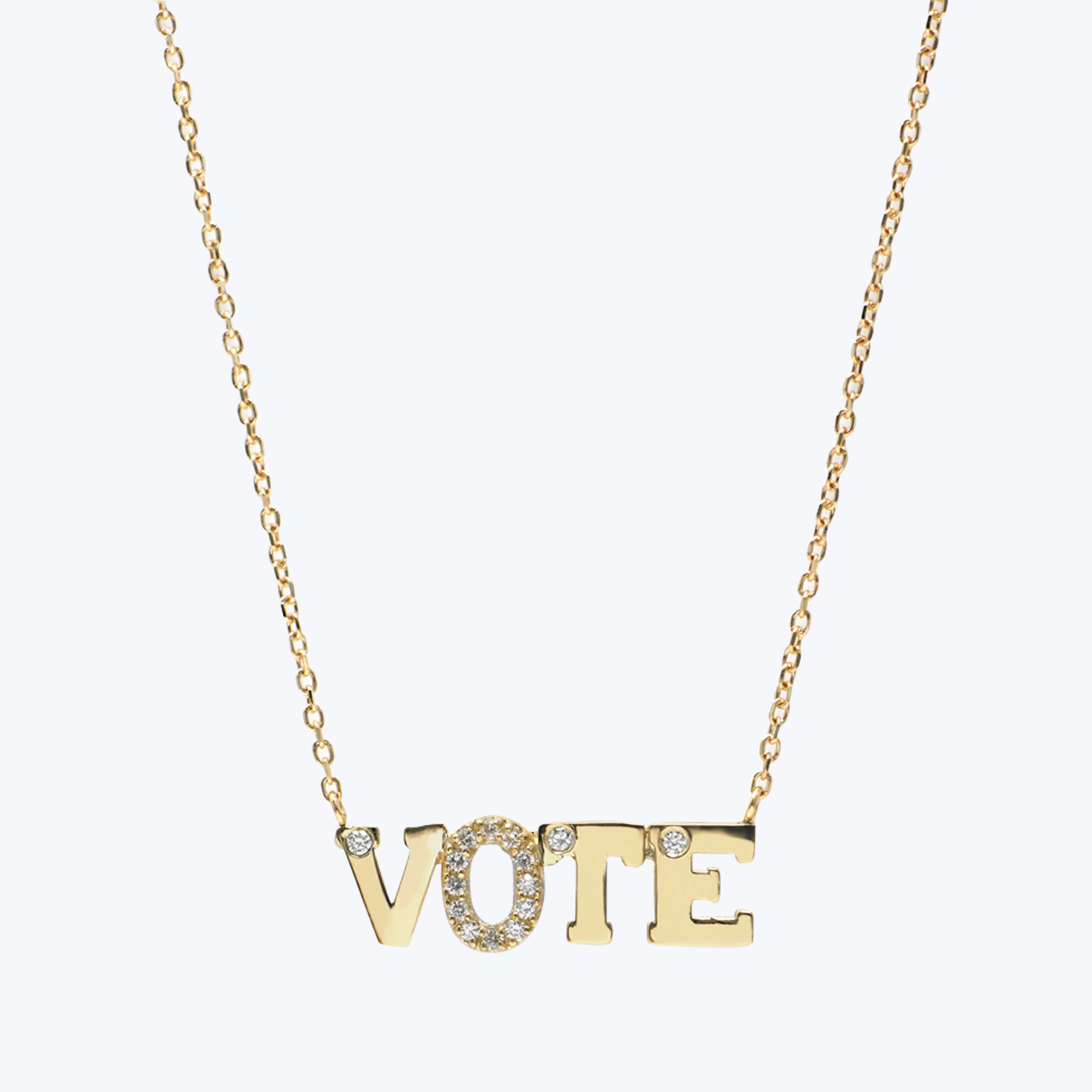 Love Letter Vote Necklace
