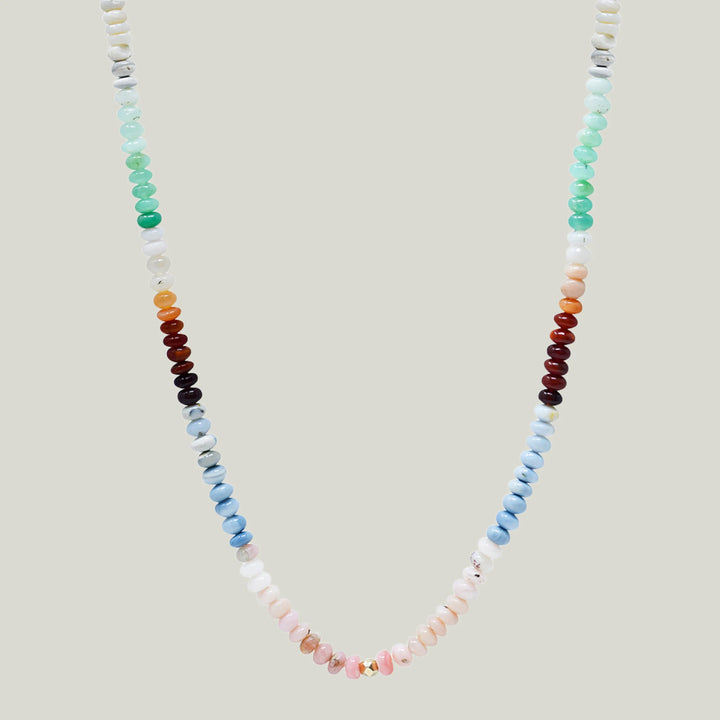 Bohème Multicolor Opal Rondelle Necklace