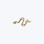 Anzie X Mel Soldera Snake Stud - Left Flat back