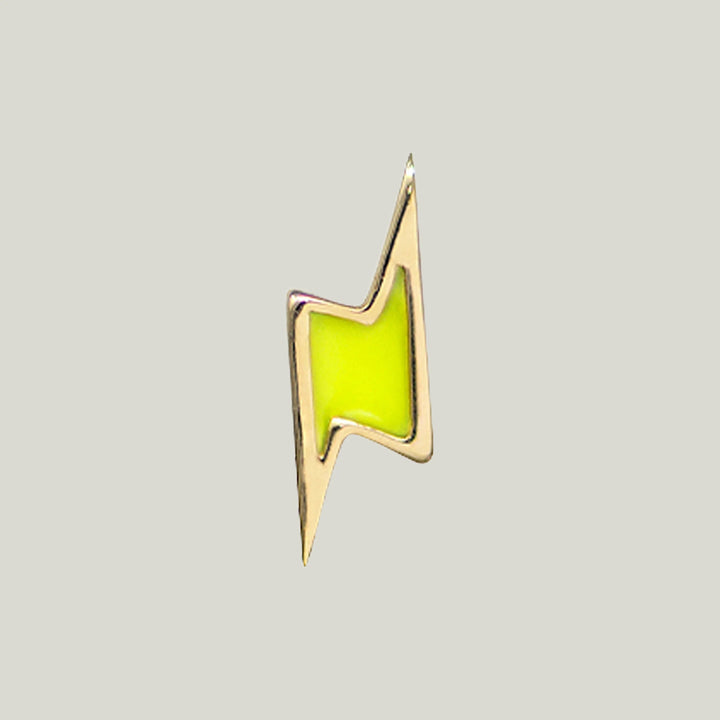 Jac+Jo Enamel Lightning Bolt Stud