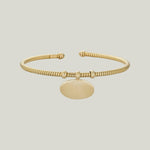 14K Yellow Gold Tubogas Charm Bracelet 7"