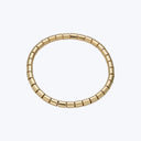 14K Yellow Gold 5 Mm Barrel Stretch Bracelet 7"