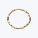 14K Yellow Gold 4 Mm Barrel Stretch Bracelet 7"