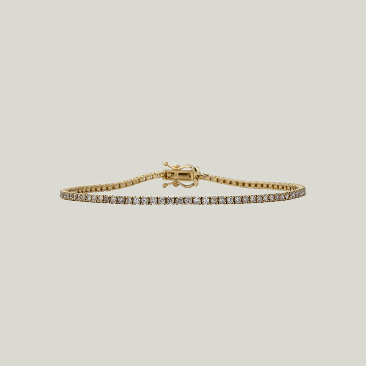 1.96 Ct. Diamond Line Bracelet 7"