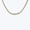 2.57 Ct. 14K Yellow Gold Diamond Tennis Necklace 16"