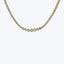 2.57 Ct. 14K Yellow Gold Diamond Tennis Necklace 16"