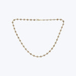 14K Yellow Enamel Disc Necklace 16"